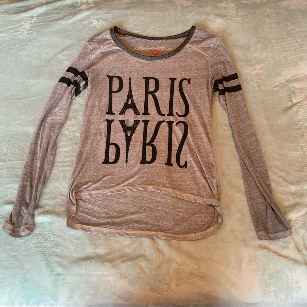BONGO Long Sleeve Shirt Paris Size Small